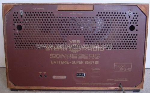 Sonneberg Batteriesuper 85/57BII; Stern-Radio (ID = 1104603) Radio