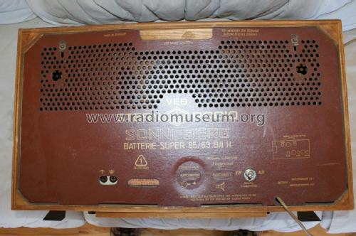 Ilmenau Batteriesuper 85/63 BIII H ; Stern-Radio (ID = 1733383) Radio