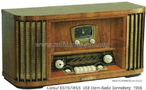 Sonneberg Consul 697/57WUS; Stern-Radio (ID = 2379) Radio