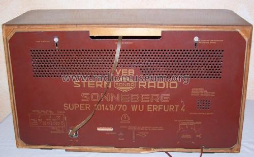 Sonneberg Erfurt 4 Super 10149/70 WU; Stern-Radio (ID = 375568) Radio