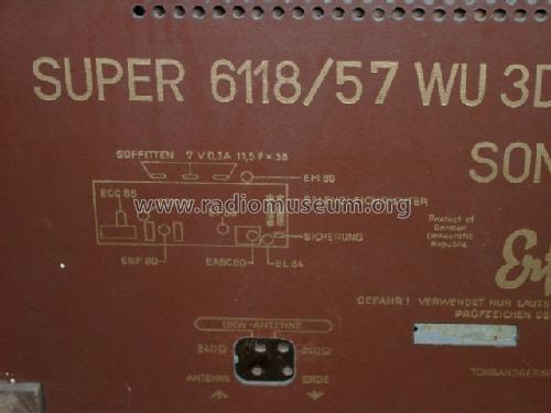 Erfurt 3D Super 6118/57 WU 3D; Stern-Radio (ID = 162677) Radio