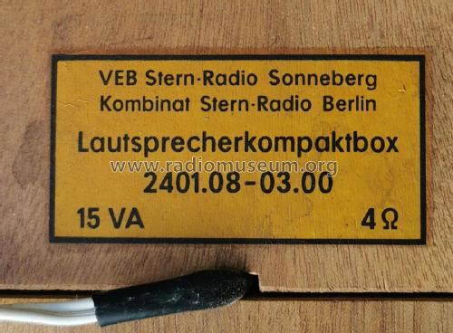 Lautsprecherkompaktbox 2401.08-03.00; Stern-Radio (ID = 2577515) Speaker-P