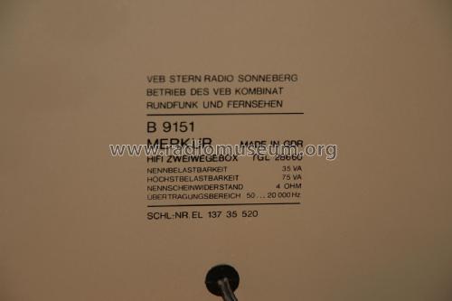 Merkur B9151; Stern-Radio (ID = 2059222) Speaker-P