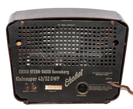 Oberhof 43/52 GWP; Stern-Radio (ID = 2894542) Radio