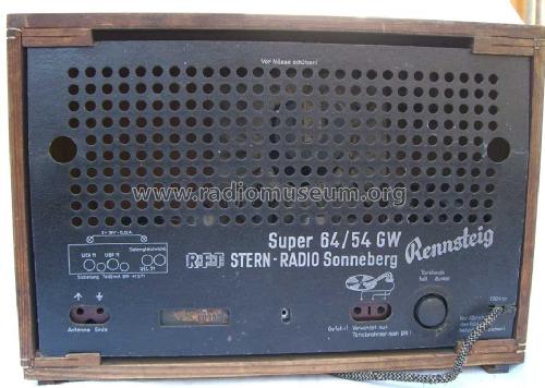 Rennsteig 64/54GW; Stern-Radio (ID = 367456) Radio