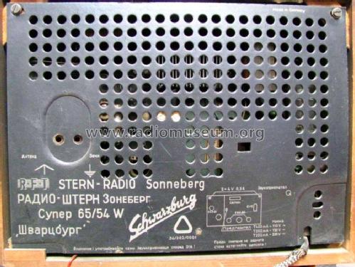 Schwarzburg - Шварцбург Super 65/54W - Супер 65/54W; Stern-Radio (ID = 1296545) Radio