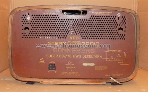 Sonneberg Sekretär 4 697/76GWU; Stern-Radio (ID = 1824435) Radio