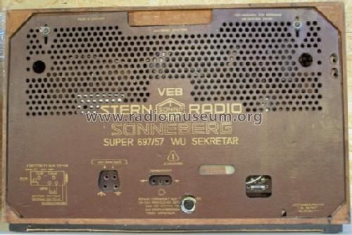 Sonneberg Sekretär 697/57WU; Stern-Radio (ID = 258562) Radio