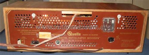 Simonetta Mittelsuper Modern ; QUELLE GmbH (ID = 1818052) Radio