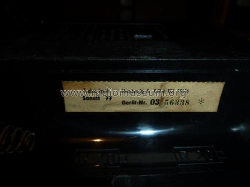 Sonett 77 1803.02; Stern-Radio (ID = 3101606) R-Player