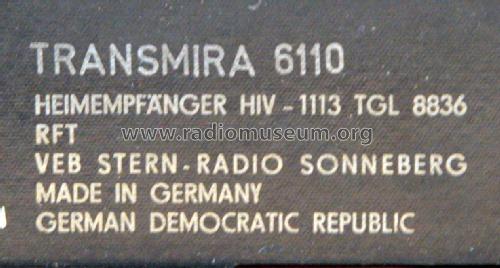 Transmira 6110; Stern-Radio (ID = 2579910) Radio