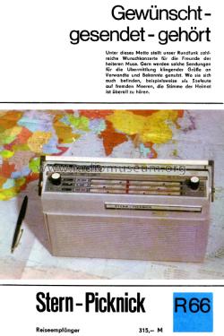 Stern-Picknick R130-10 KML; Stern-Radio Berlin, (ID = 1976148) Radio