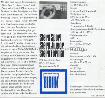 Stern Sport T130; Stern-Radio Berlin, (ID = 1876941) Radio