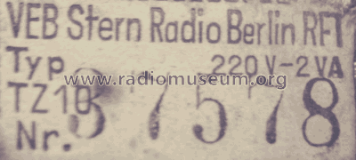 Zusatzgerät für T100 TZ10; Stern-Radio Berlin, (ID = 1139304) A-courant