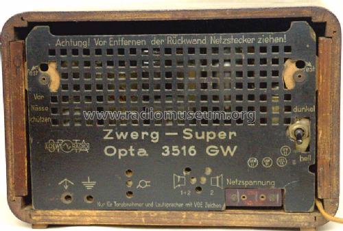 Zwergsuper Opta 3516 ; Stern-Radio Leipzig, (ID = 85739) Radio