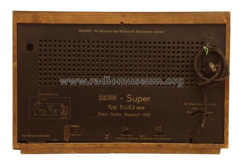 RFT-Super 5U63 UKW; Stern-Radio Staßfurt (ID = 1766310) Radio