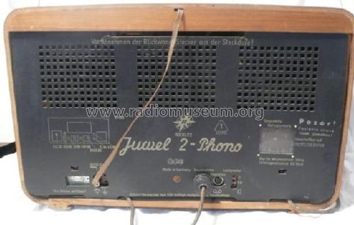 Juwel 2 Phono 3D ; Stern-Radio Rochlitz (ID = 627899) Radio