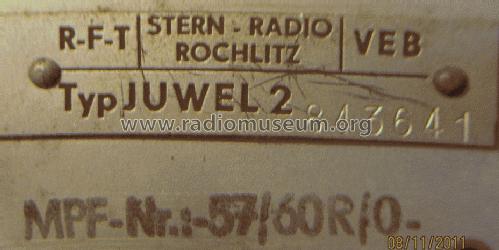Juwel 2 ; Stern-Radio Rochlitz (ID = 1039321) Radio