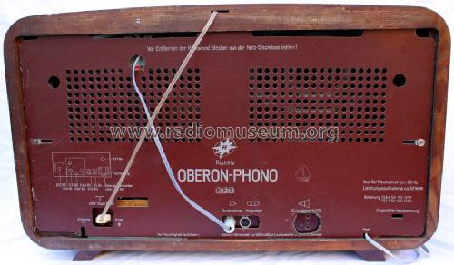 Oberon-Phono ; Stern-Radio Rochlitz (ID = 1061965) Radio