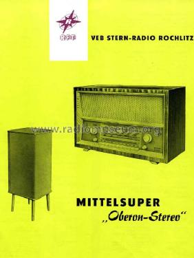 Oberon-Stereo ; Stern-Radio Rochlitz (ID = 352229) Radio