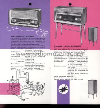 Stradivari 3 Stereo-Steuergerät 1142.013-00001 Sp; Stern-Radio Rochlitz (ID = 1377482) Radio