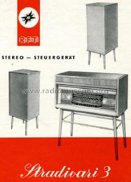 Stradivari 3 Stereo-Steuergerät 1142.013-00001 Sp; Stern-Radio Rochlitz (ID = 107208) Radio