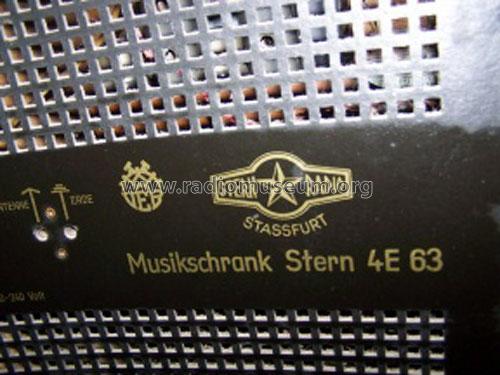Musikschrank Stern 4E63; Stern-Radio Staßfurt (ID = 160283) Radio
