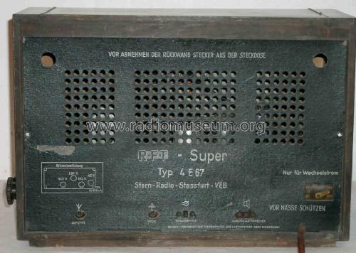 Stassfurt RFT-Super 4E67; Stern-Radio Staßfurt (ID = 349852) Radio