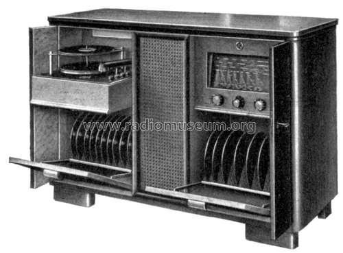 Musik-Schrank 6E61 ; Stern-Radio Staßfurt (ID = 2081517) Radio