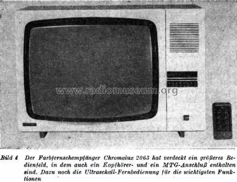 Chromalux 2063; Stern-Radio Staßfurt (ID = 1728389) Television