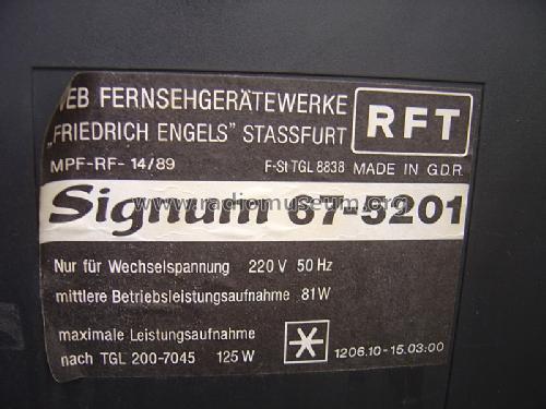 Color 40 Signum 67-5201; Stern-Radio Staßfurt (ID = 758431) Television