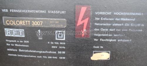 Colorett 3007; Stern-Radio Staßfurt (ID = 2000917) Television