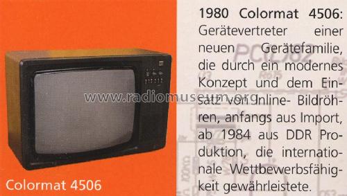 Colormat 4506; Stern-Radio Staßfurt (ID = 1656427) Televisore