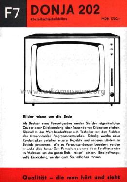 Donja 202; Stern-Radio Staßfurt (ID = 2136743) Televisore