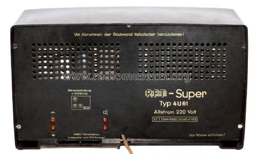 Einheitssuper RFT-Super 4U61; Stern-Radio Staßfurt (ID = 2739279) Radio