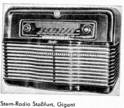 Gigant 10E152; Stern-Radio Staßfurt (ID = 304596) Radio