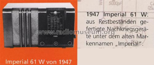 Imperial 61W; Stern-Radio Staßfurt (ID = 1656460) Radio