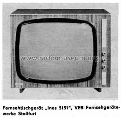 Ines 5151 ; Stern-Radio Staßfurt (ID = 1215133) Television