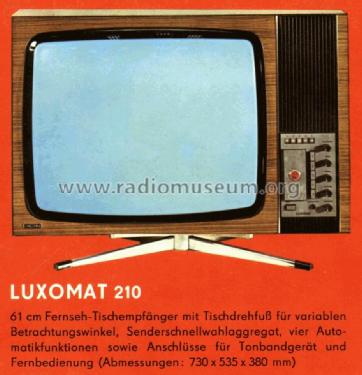Luxomat 210; Stern-Radio Staßfurt (ID = 1056308) Television