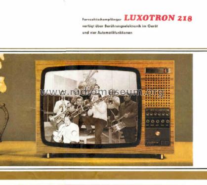 Luxotron 218; Stern-Radio Staßfurt (ID = 1250599) Television