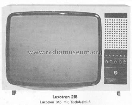 Luxotron 218; Stern-Radio Staßfurt (ID = 176230) Television