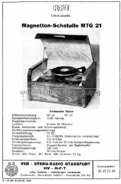 MTG 20 ; Stern-Radio Staßfurt (ID = 530750) R-Player