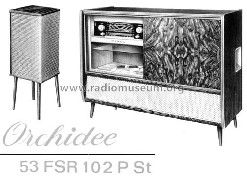 Orchidee 53FSR102PSt; Stern-Radio Staßfurt (ID = 121401) TV Radio