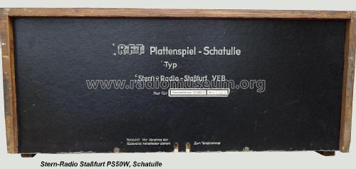 Plattenspiel-Schatulle PS50W; Stern-Radio Staßfurt (ID = 2125684) R-Player