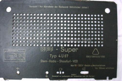 RFT-Super 4U67; Stern-Radio Staßfurt (ID = 18829) Radio