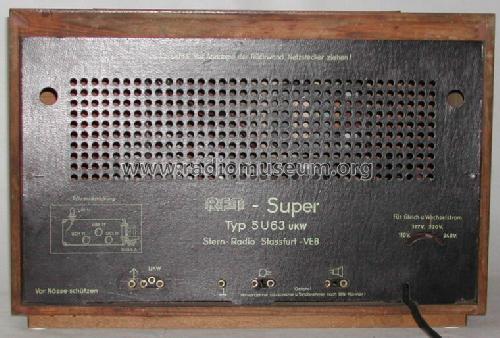 RFT-Super 5U63 UKW; Stern-Radio Staßfurt (ID = 23423) Radio