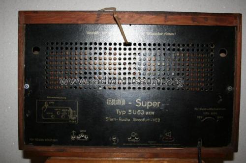 RFT-Super 5U63 UKW; Stern-Radio Staßfurt (ID = 267048) Radio