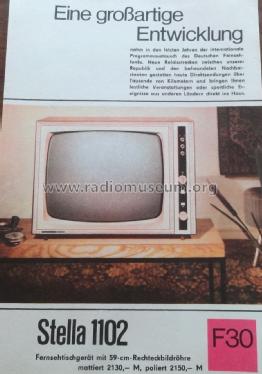 Stella 1102; Stern-Radio Staßfurt (ID = 1711393) Télévision