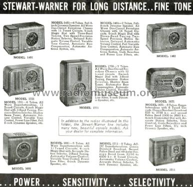1691 Ch= R-169; Stewart Warner Corp. (ID = 1669828) Radio