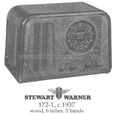 1721 Ch= R-172; Stewart Warner Corp. (ID = 1479050) Radio